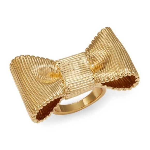 kate spade Jewelry - Kate Spade All Wrapped Up gold bow ring